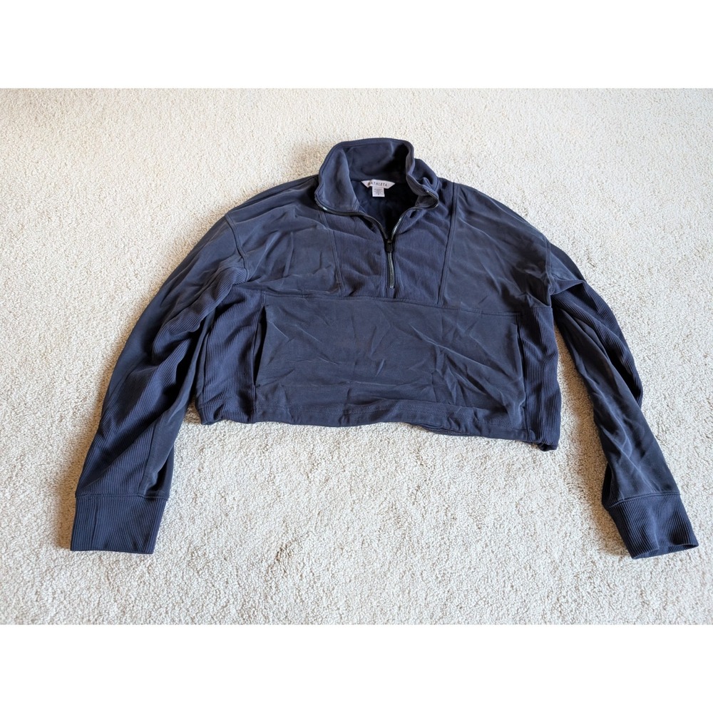 Womens Athleta Seasoft Crop Jacket Black Size Small